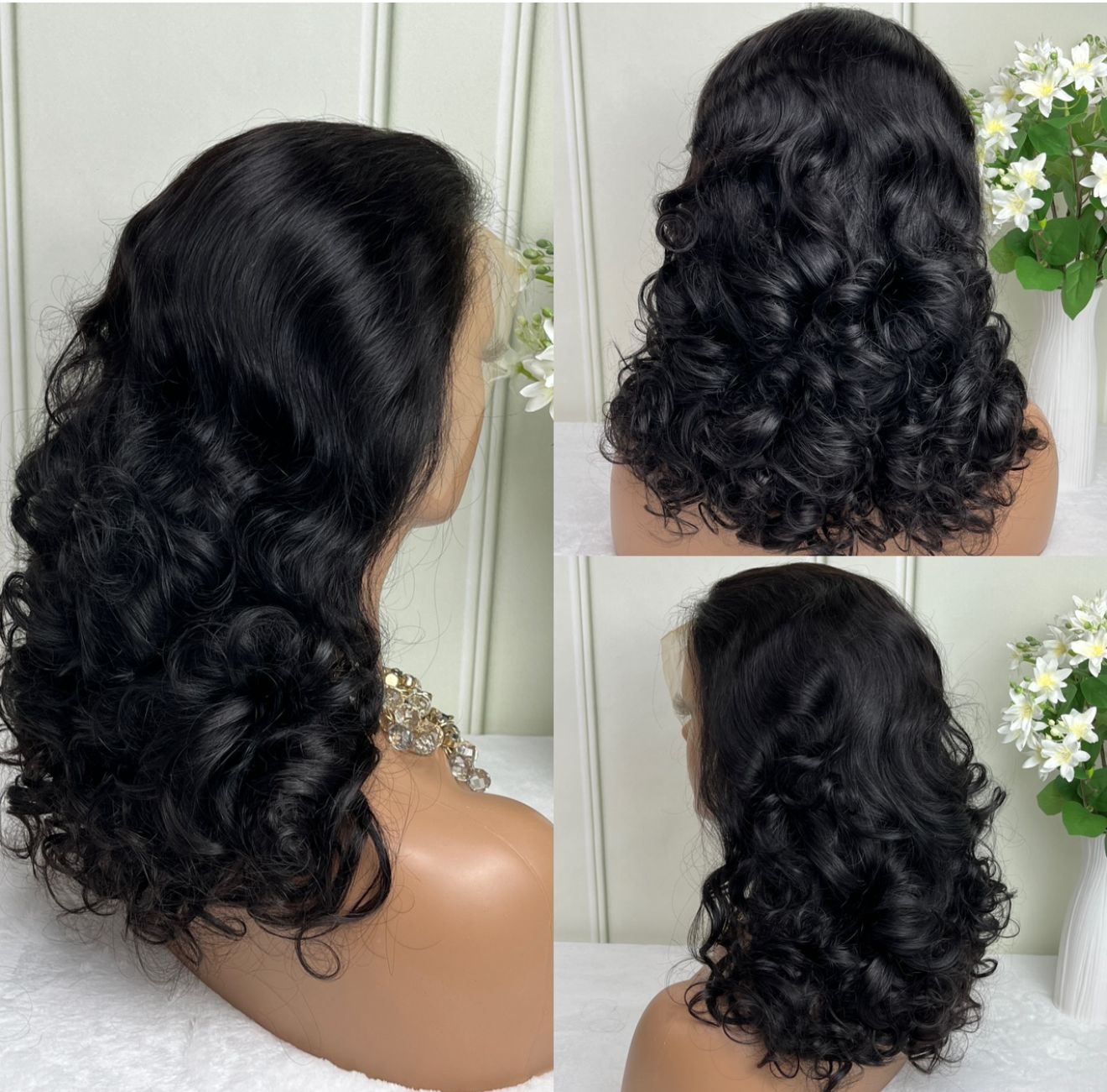 Bouncy Wave Human Hair-14 inches