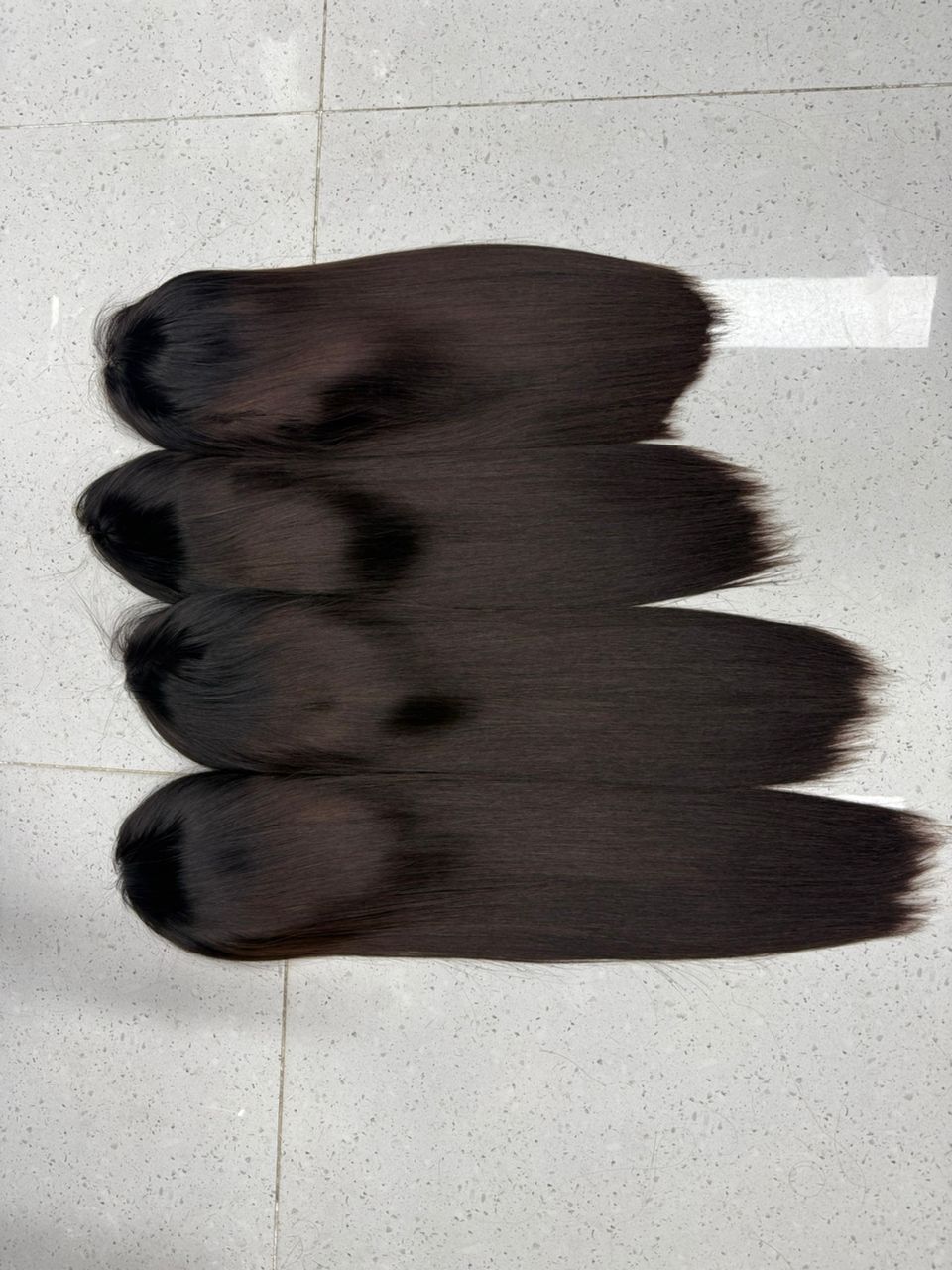 100% glueless Human Hair Straight Wig – 2x6 Lace Closure